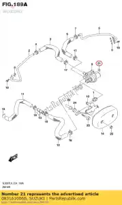 suzuki 083161006B écrou - La partie au fond