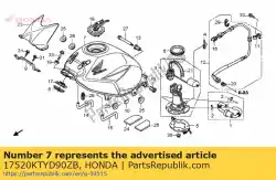 Here you can order the no description available from Honda, with part number 17520KTYD90ZB: