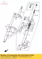 31A231253100, Yamaha, metallo, scivolo yamaha  rd xj 300 320 500 900 1985 1986 1987 1989 1990 1991 1992 2019 2020 2021, Nuovo