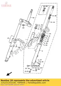 yamaha 31A231253100 metal, slide - Bottom side