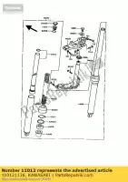 110121126, Kawasaki, geleider, veer ke100-a10 kawasaki ke 100 1987 1991 1992 1994, Nieuw