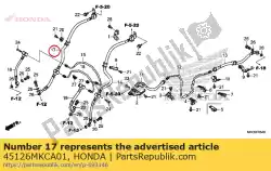 Here you can order the hose comp. B, fr. Brake from Honda, with part number 45126MKCA01: