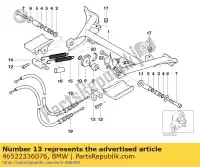 46522336076, BMW, staffa f cavo bowden bmw c1 125 200 2000 2001 2002 2003 2004, Nuovo