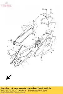 yamaha 5XLF173100LK cubierta, lado 3 - Lado inferior