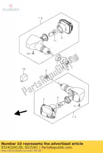 Suzuki 032420412B screw - Bottom side