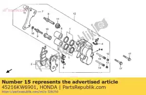 Honda 45216KW6901 nut, torque - Bottom side