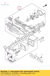 suzuki 3571038G41 zespó? lampy, ty? - Dół