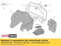 AP8249788, Piaggio Group, Couvercle de batterie aprilia  mojito 125 150 2003 2004 2005 2006 2007 2008, Nouveau