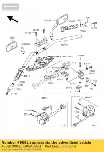 kawasaki 460910082 handlebar switch, left - image 13 of 13