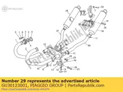 Qui puoi ordinare silenziatore rh da Piaggio Group , con numero parte GU30123001: