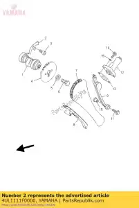 yamaha 4UL1111F0000 assiette - La partie au fond