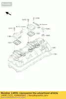 140911521, Kawasaki, cover,head zx636-b1h kawasaki zx 600 2003 2004, New