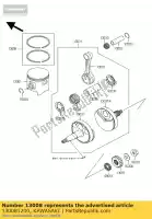 130081200, Kawasaki, juego de anillos-piston kx85-a1 kawasaki kx 85 2001 2002 2003 2005 2006 2007 2008 2009 2010 2011 2012 2013, Nuevo