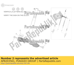 Aprilia AP8203561, Plugue, OEM: Aprilia AP8203561