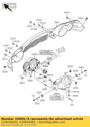 body-comp-hoofdlamp, links kvf750- van Kawasaki, met onderdeel nummer 230050006, bestel je hier online: