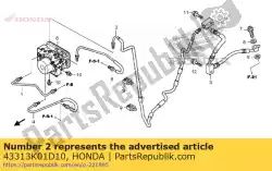 Here you can order the no description available at the moment from Honda, with part number 43313K01D10: