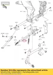 Tutaj możesz zamówić spr?? Yna, statyw centralny zx1200-c1 od Kawasaki , z numerem części 921451550: