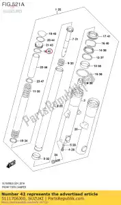 Suzuki 5111706J00 o-ring - Onderkant