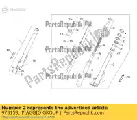 978159, Piaggio Group, manchon radial lh moto-guzzi griso griso s e zgulsg01 zgulsu02 1200 2007 2015 2016 2017, Nouveau
