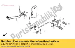 staaf, stropdas van Honda, met onderdeel nummer 24720KPP900, bestel je hier online: