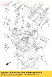 Tutaj możesz zamówić wspornik przedni dolny 1 od Yamaha , z numerem części 2GB214170000: