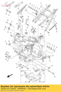 yamaha 2GB214170000 wspornik przedni dolny 1 - Dół
