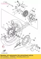 Aquí puede pedir neumático (100 / 100-18 mt230) de Yamaha , con el número de pieza 9411018801: