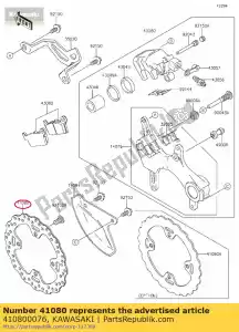 Kawasaki 410800076 disc, rr - Dół