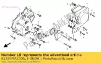 91360MAZ305, Honda, oring, 59x2.4 honda cb 1300 1997 1998 1999, Nieuw