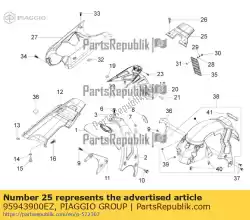hoes van Piaggio Group, met onderdeel nummer 95943900EZ, bestel je hier online: