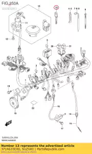 suzuki 3714633E00 clé, vierge - La partie au fond