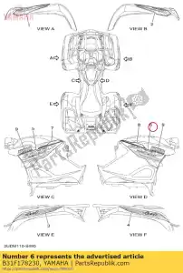 yamaha B31F178230 emblema 2 - Lado inferior