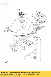 Suzuki 4410015HA06UX tanque, combustible - Lado inferior