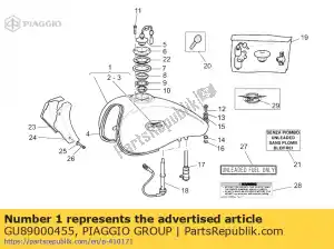 Piaggio Group GU89000455 serbatoio nero ardesia - Il fondo