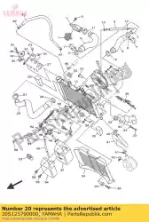 Aqui você pode pedir o mangueira 4 em Yamaha , com o número da peça 20S125790000: