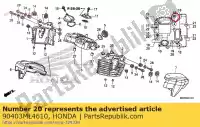 90403ML4610, Honda, washer, sealing, 10mm honda  cb cbr cmx gl vt vtx 450 1000 1100 1300 1500 1986 1987 1988 1989 1990 1991 1992 1993 1994 1995 1996 1997 1998 1999 2000 2001 2002 2003 2004 2005 2006 2007 2010 2013 2017, New