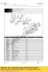 Tutaj możesz zamówić lewa pokrywa rewizyjna ? Wiecy zap? Onowej od Piaggio Group , z numerem części 65677100DG: