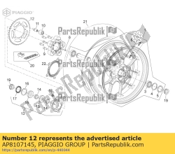 Aprilia AP8107145, Pier?cie? ?a?cucha, OEM: Aprilia AP8107145