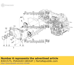 Aprilia 8301575, Transmissie as, OEM: Aprilia 8301575