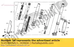 Here you can order the nut, lock from Honda, with part number 51451MENA11: