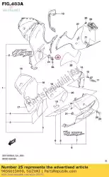 Here you can order the plate,under cow from Suzuki, with part number 9456015H00: