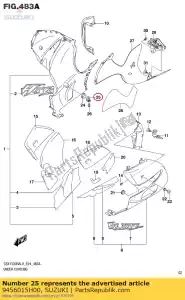 suzuki 9456015H00 plate,under cow - Bottom side