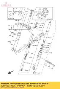 yamaha 929901010000 ybs67-10 arandela, resorte - Lado inferior