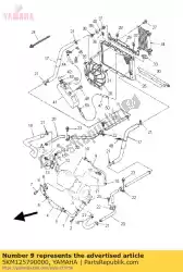 Aqui você pode pedir o mangueira 4 em Yamaha , com o número da peça 5KM125790000: