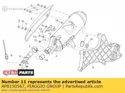 Ici, vous pouvez commander le chaumard auprès de Piaggio Group , avec le numéro de pièce AP8150567: