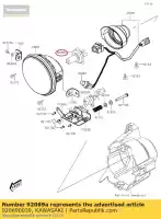 920690039, Kawasaki, ampoule, 12v 35 / 35w, hs-1 kvf300cc kawasaki  brute force j kvf 125 300 2012 2013 2015 2016 2017 2018 2020 2021, Nouveau