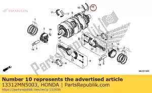 honda 13312MN5003 bearing, thrust - Bottom side