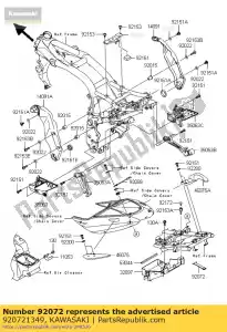 Kawasaki 920721349 bande, outil - La partie au fond