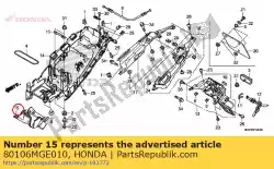 Ici, vous pouvez commander le garde, rr. Chaleur auprès de Honda , avec le numéro de pièce 80106MGE010: