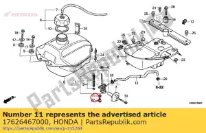 honda 17626467000 colar, configuração do tanque de combustível - Lado inferior